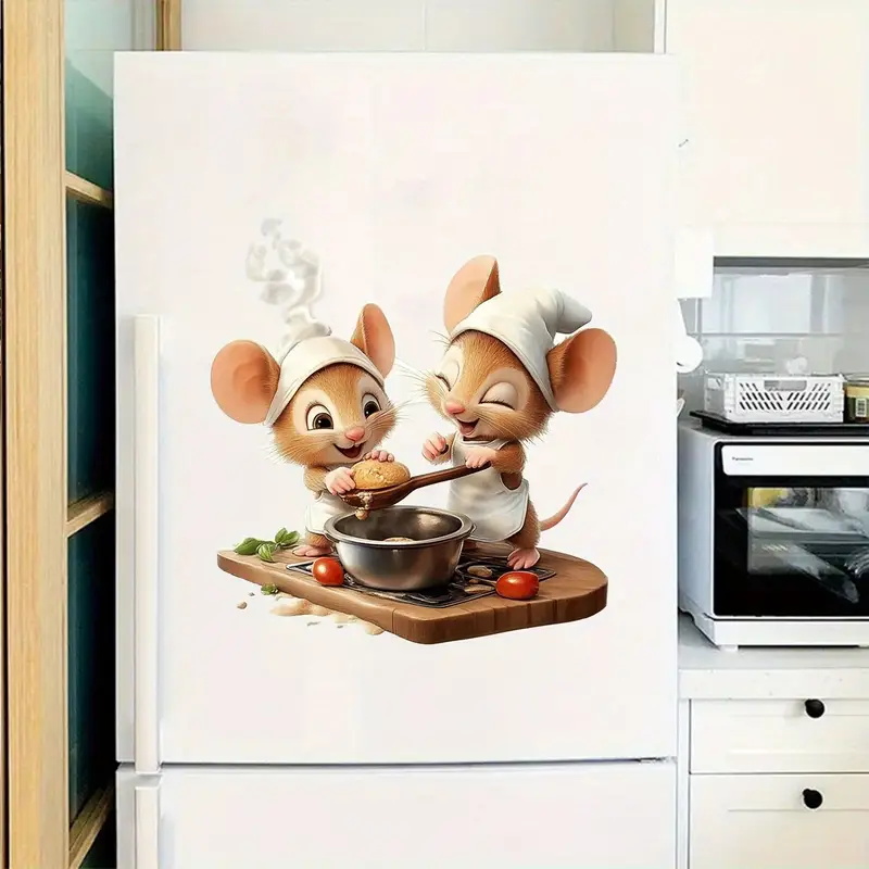 Commercial Kitchen Fridge - Chef Little Mouse Making Dessert Gourmet