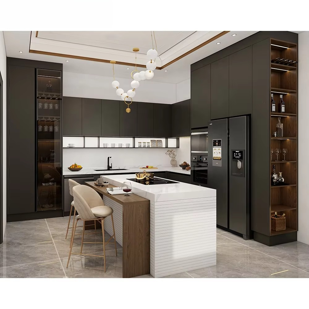 Commercial Kitchen Manufacturers - China Commercial Manufacturer Modern Melamine Wood