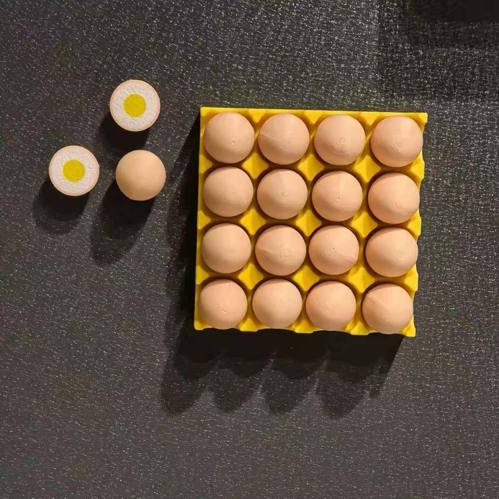 Commercial Kitchen Fridge - Egg Fridge Magnets Set Cute 3D