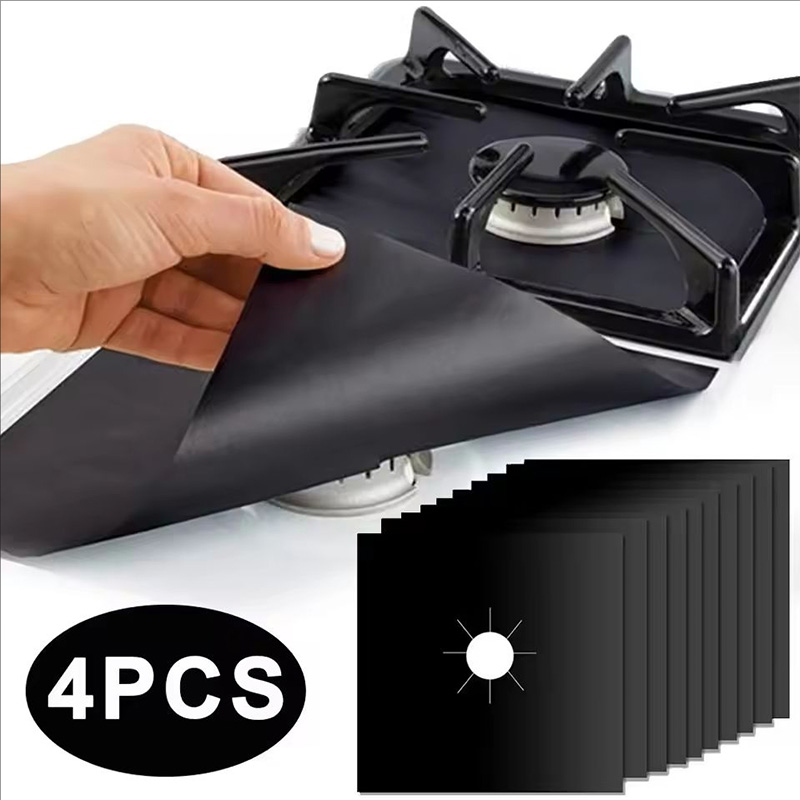 Commercial Kitchen Hood Installation - 4/8Pcs Gas Stove Protector Cooker Lid