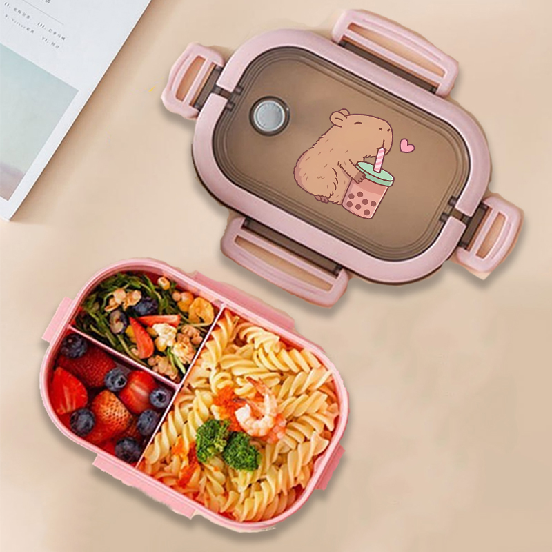 Commercial Kitchen Utensil Organizer - Capybara Bento Lunch Box Anime Animals
