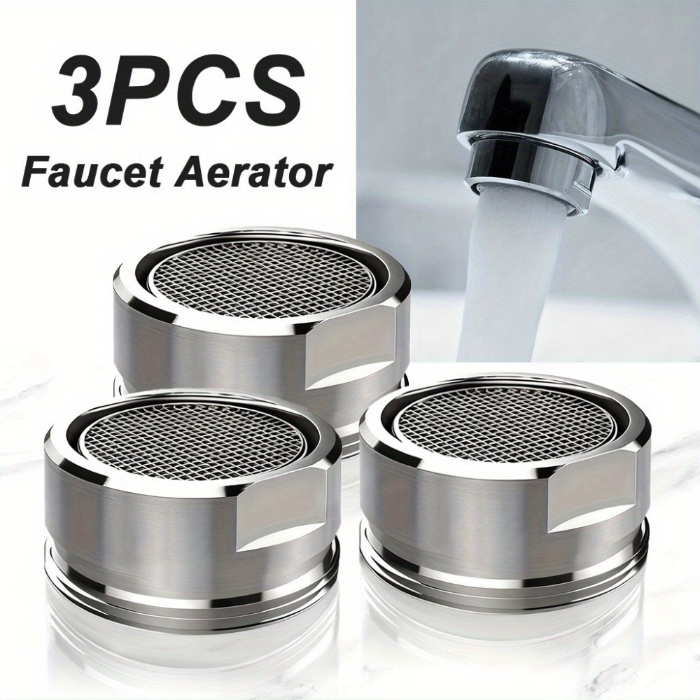 Commercial Kitchen Grease Trap - 3Pcs Stainless Steel Faucet Aerators -
