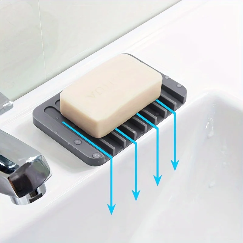 Commercial Kitchen Utensil Organizer - New 1PC Silicone Draining Soap Box