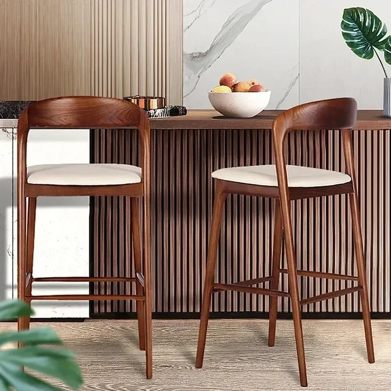 Commercial Kitchen Counter - Vintage Wooden Designer Bar Chairs Modern