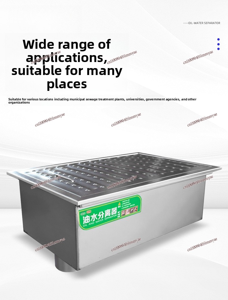 Buried Stainless Steel Grease  - đánh giá và giá Commercial Kitchen Grease Trap