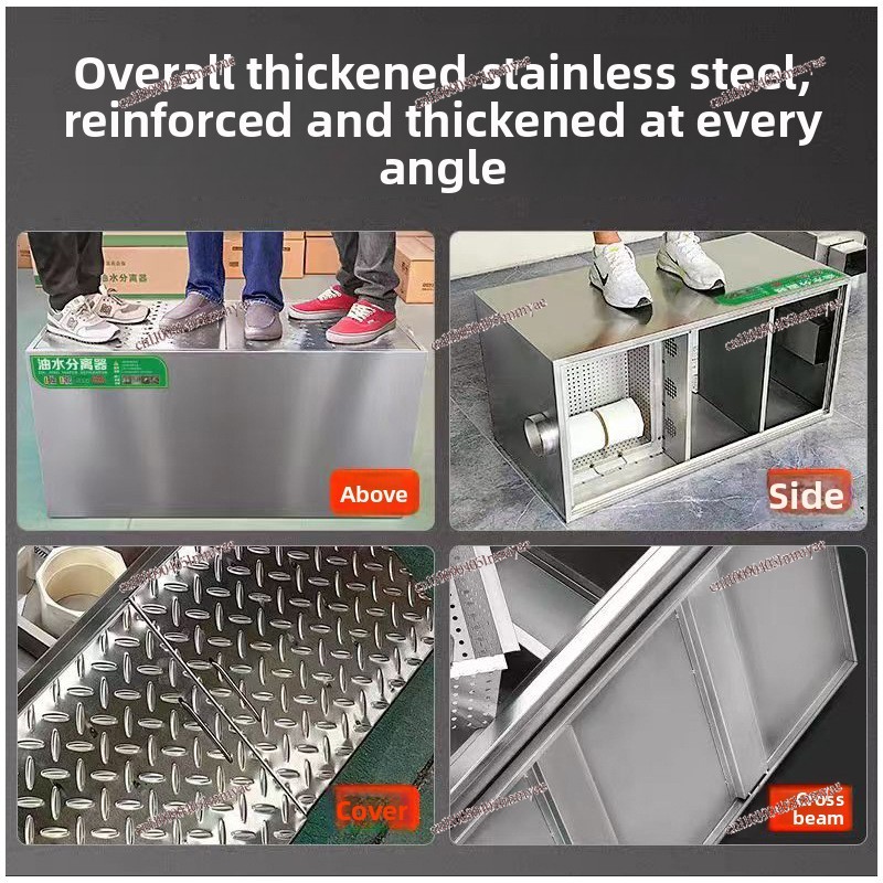 Buried Stainless Steel Grease  - đánh giá và giá Commercial Kitchen Grease Trap