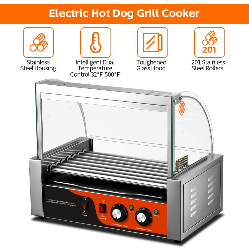 Electric Stainless Steel Hot D - đánh giá và giá Hot Dog Roller Grill