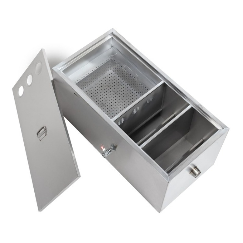 Stainless steel grease trap oi - đánh giá và giá Commercial Kitchen Grease Trap
