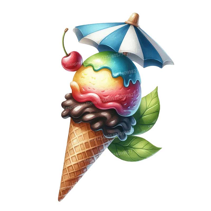 Summer Ice Cream Wall Stickers - đánh giá và giá Commercial Kitchen Fridge