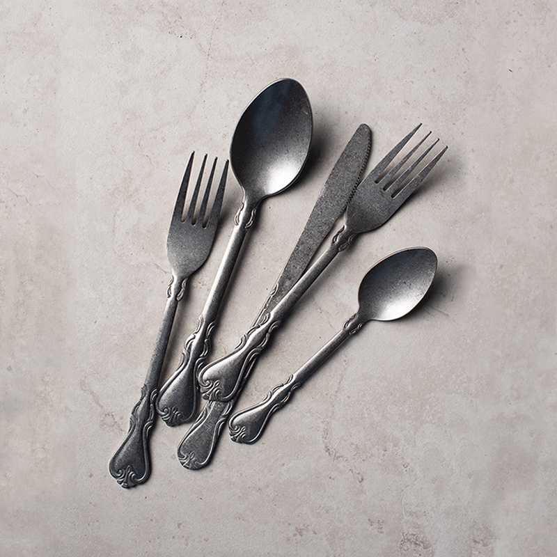 4 Cái/bộ Tay Vintage Dao Muỗng - đánh giá và giá Commercial Kitchen Set