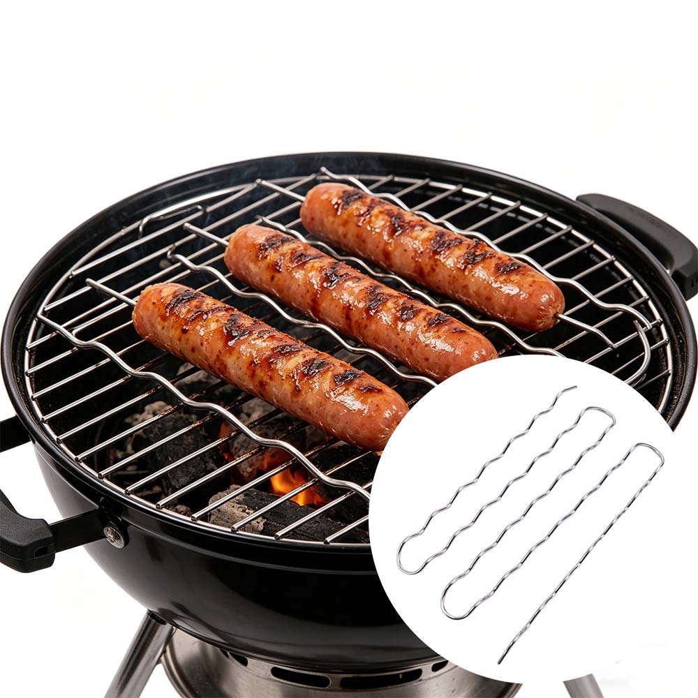 Stainless Steel BBQ Sausage Ro - đánh giá và giá Hot Dog Roller Grill
