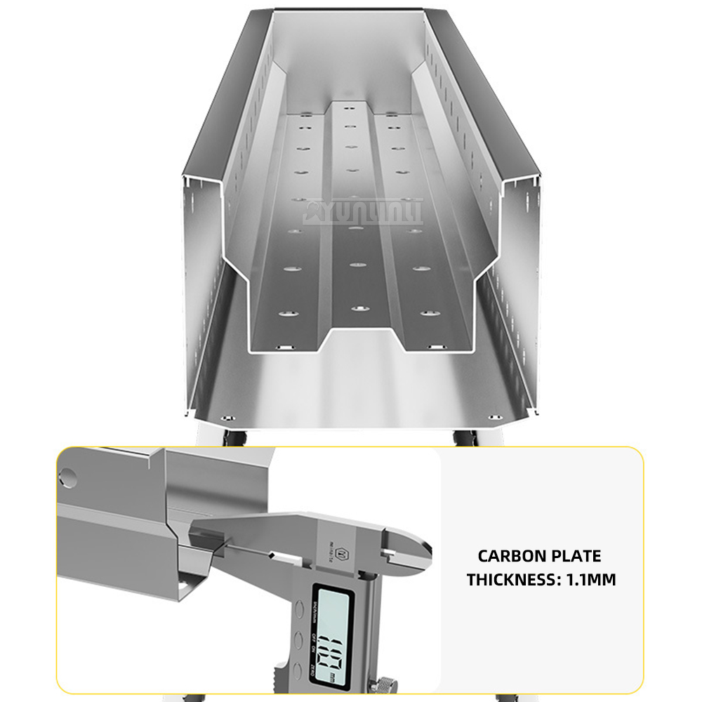 Thickened Stainless Steel Barb - đánh giá và giá Hot Dog Roller Grill