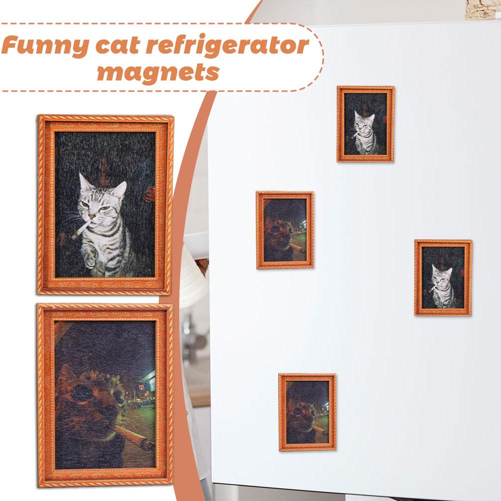 Quirky Smoking Cat Wooden Fram - đánh giá và giá Commercial Kitchen Fridge