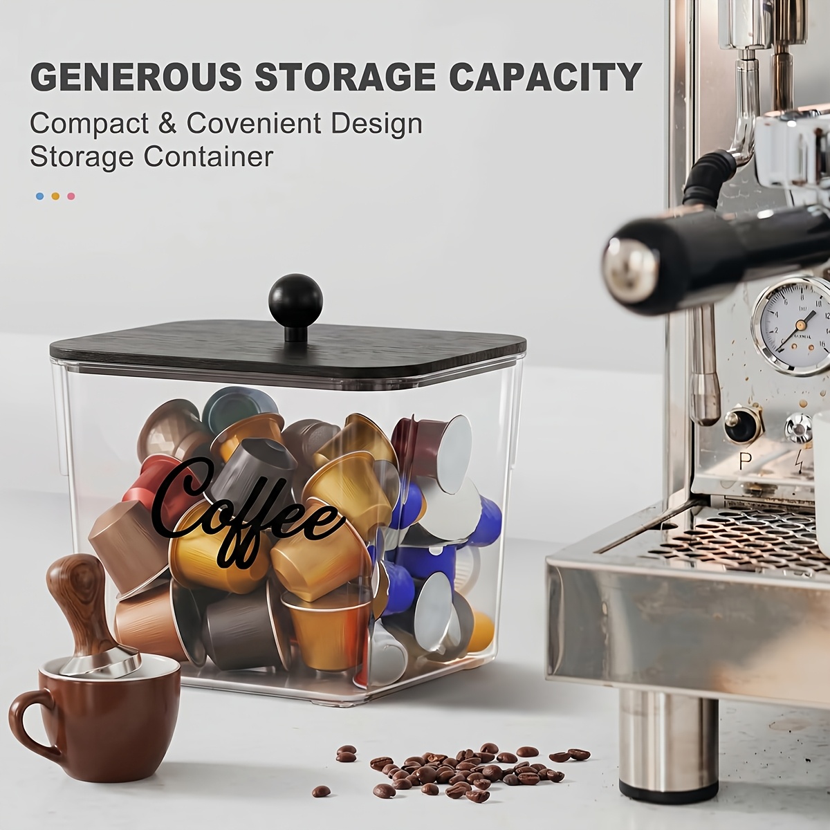 Coffee Pod Holder with Lids Pl - đánh giá và giá Commercial Kitchen Utensil Organizer