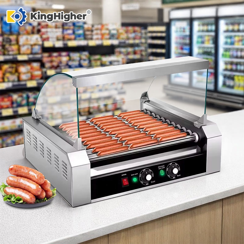 New Commercial Hot Dog 11 Roll - đánh giá và giá Hot Dog Roller Grill