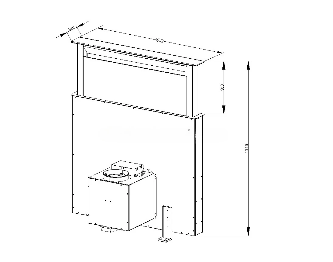 90cm Ultra-Thin Slide-Out Down - đánh giá và giá Commercial Kitchen Hood Installation