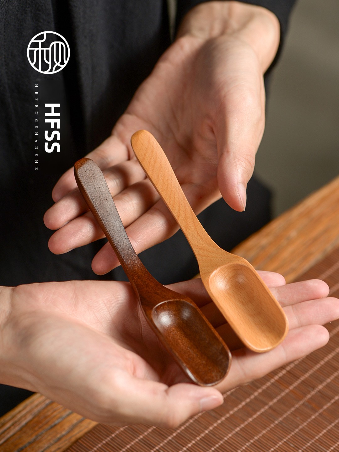 Walnut Wood Tea Spoon Tea Cere - đánh giá và giá Commercial Kitchen Set
