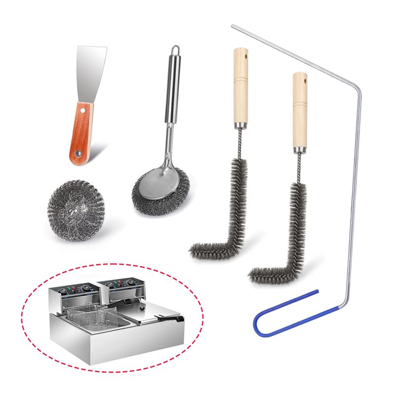 ABUN-Deep Fryer Cleaner Brush  - đánh giá và giá Commercial Kitchen Deep Cleaning