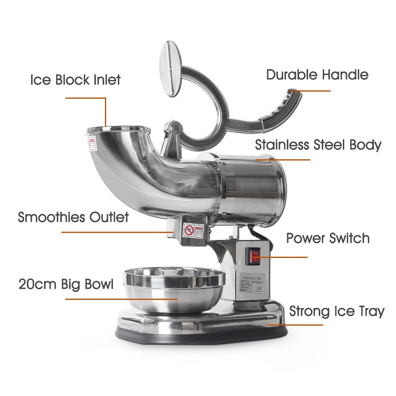 Electric Snow Cone Machine Ice - đánh giá và giá Commercial Ice Maker