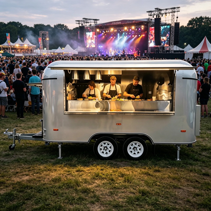 Stainless Steel Food Trailer M - đánh giá và giá Commercial Kitchen Layouts