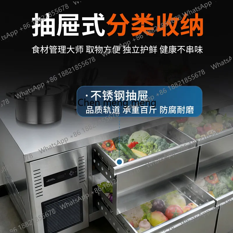 X188 Drawer refrigerated workb - đánh giá và giá Commercial Kitchen Refrigerator