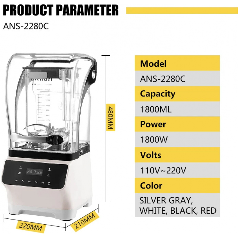 2024 Industrial Heavy Duty 180 - đánh giá và giá Commercial Blender Heavy Duty