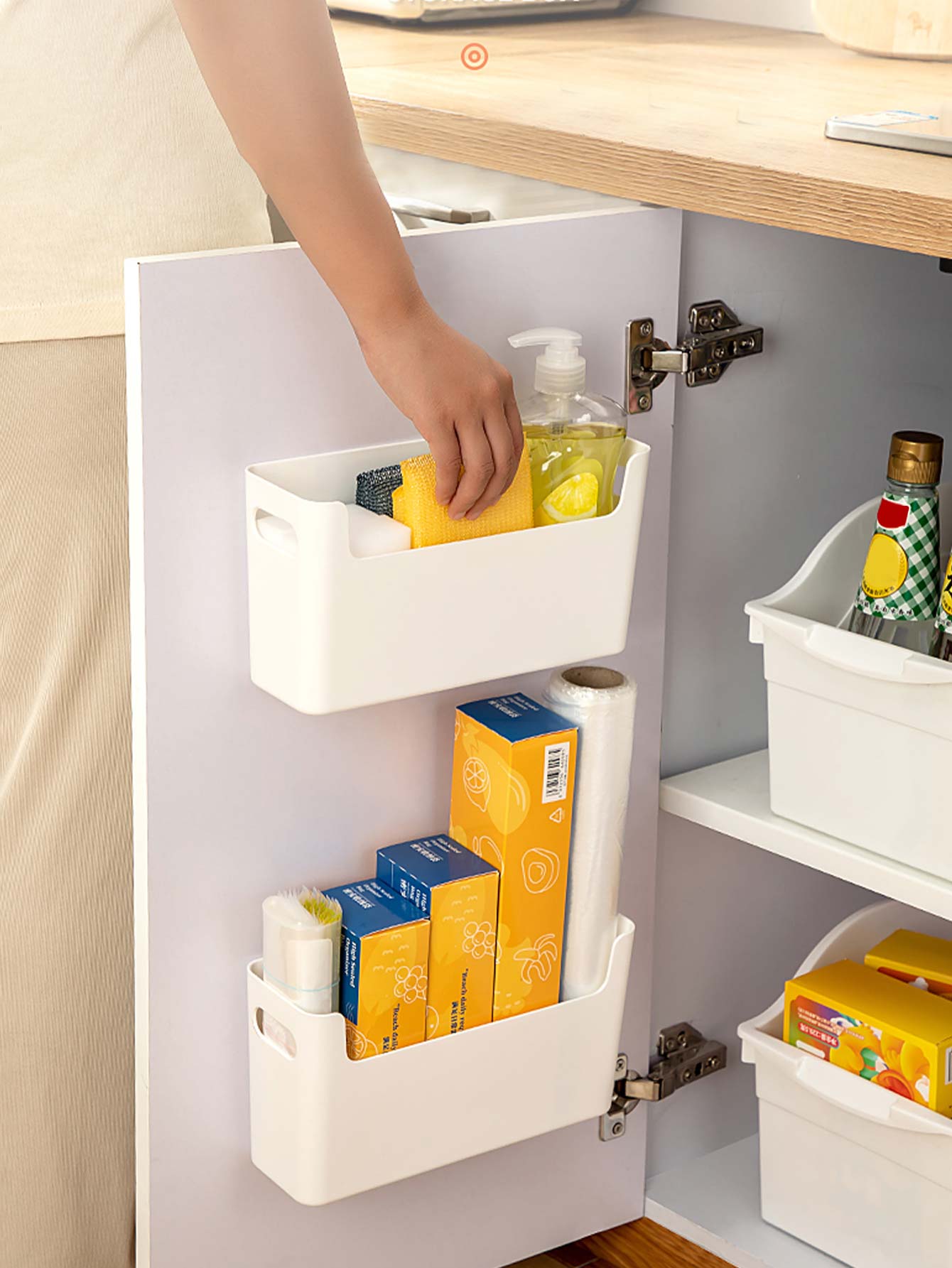 Punch Free Cabinet Door Organi - đánh giá và giá Commercial Kitchen Utensil Organizer
