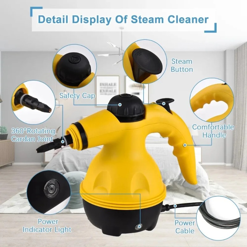 1500W High Temp Handheld Steam - đánh giá và giá Commercial Kitchen Deep Cleaning