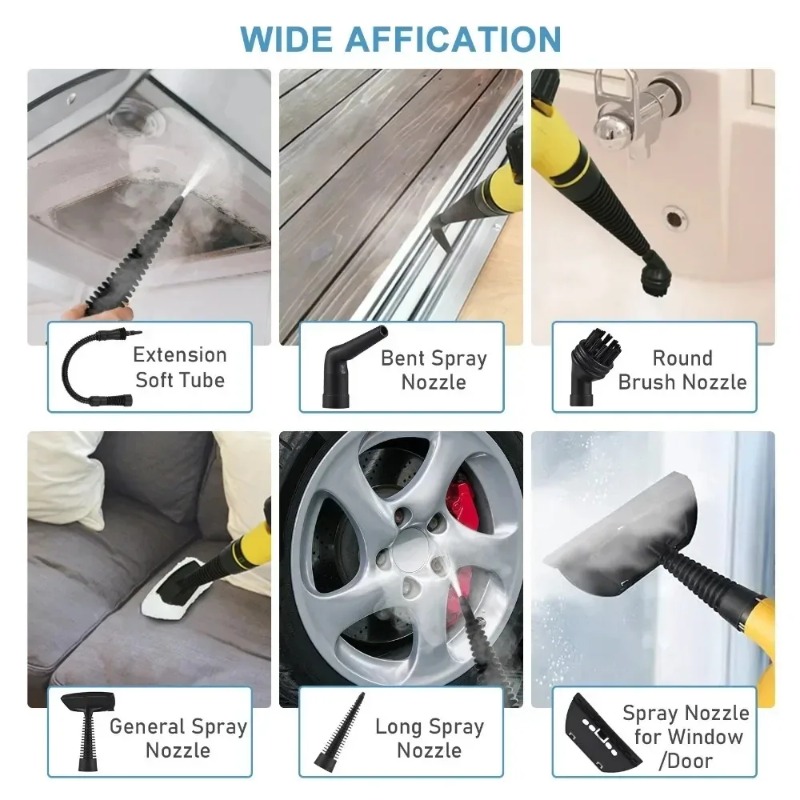 1500W High Temp Handheld Steam - đánh giá và giá Commercial Kitchen Deep Cleaning