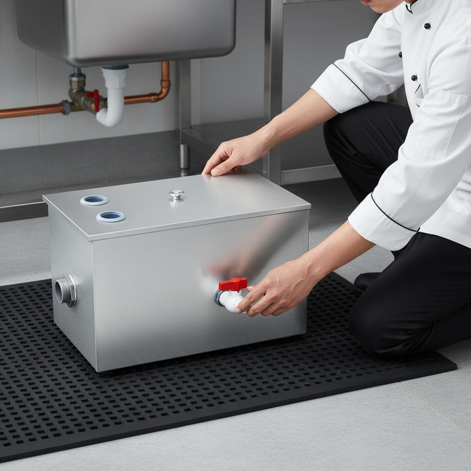 Stainless Steel Grease Trap In - đánh giá và giá Commercial Kitchen Grease Trap