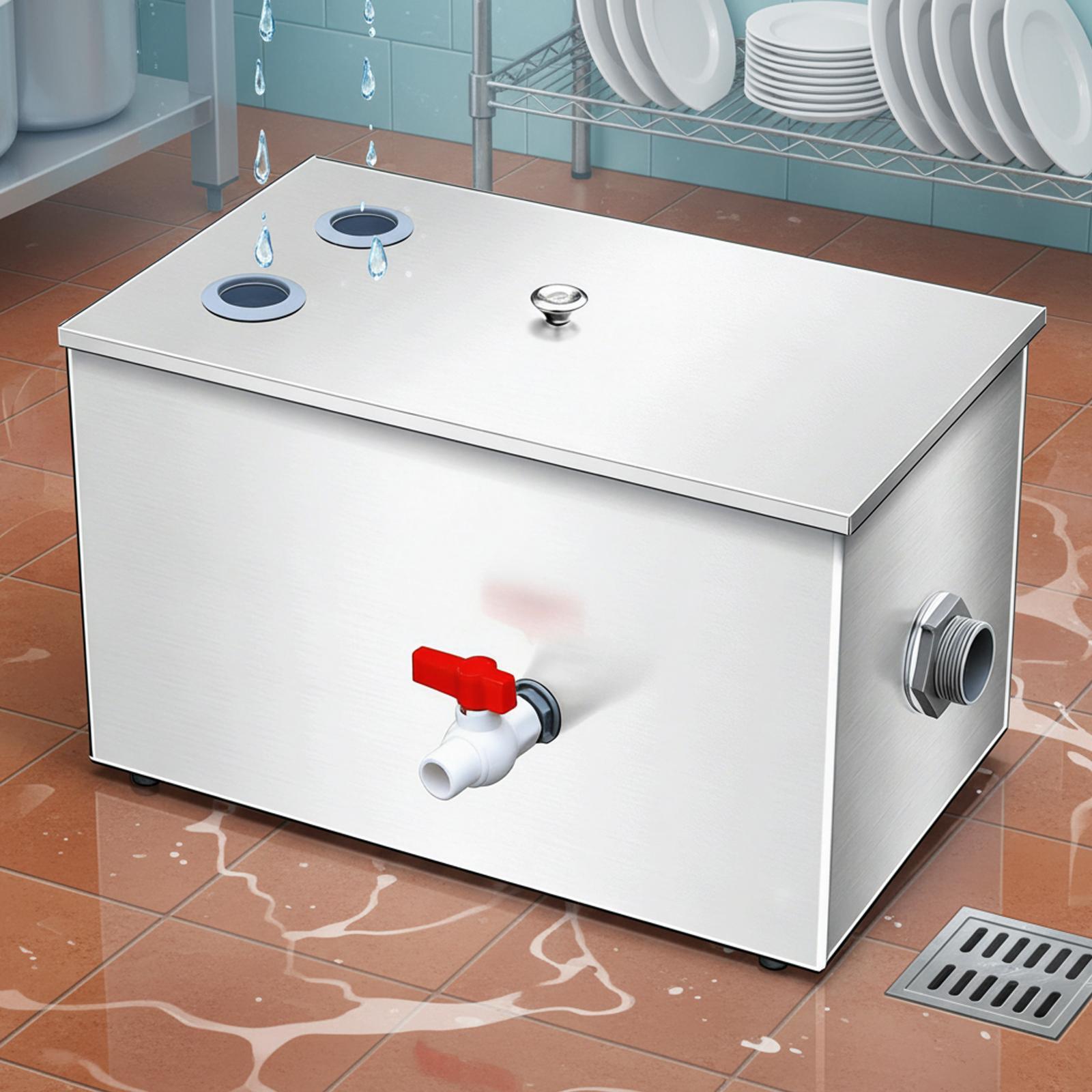 Stainless Steel Grease Trap In - đánh giá và giá Commercial Kitchen Grease Trap