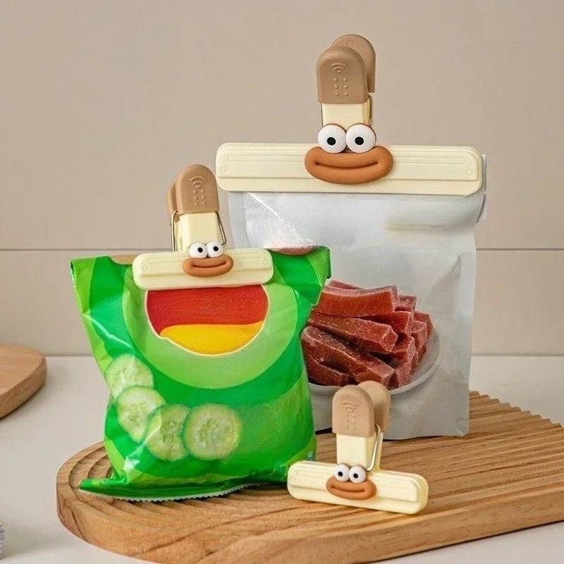 3pcs Creative Face Bag Sealing - đánh giá và giá Commercial Kitchen Refrigerator