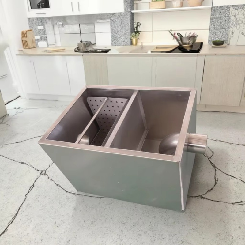 New stainless steel kitchen gr - đánh giá và giá Commercial Kitchen Grease Trap