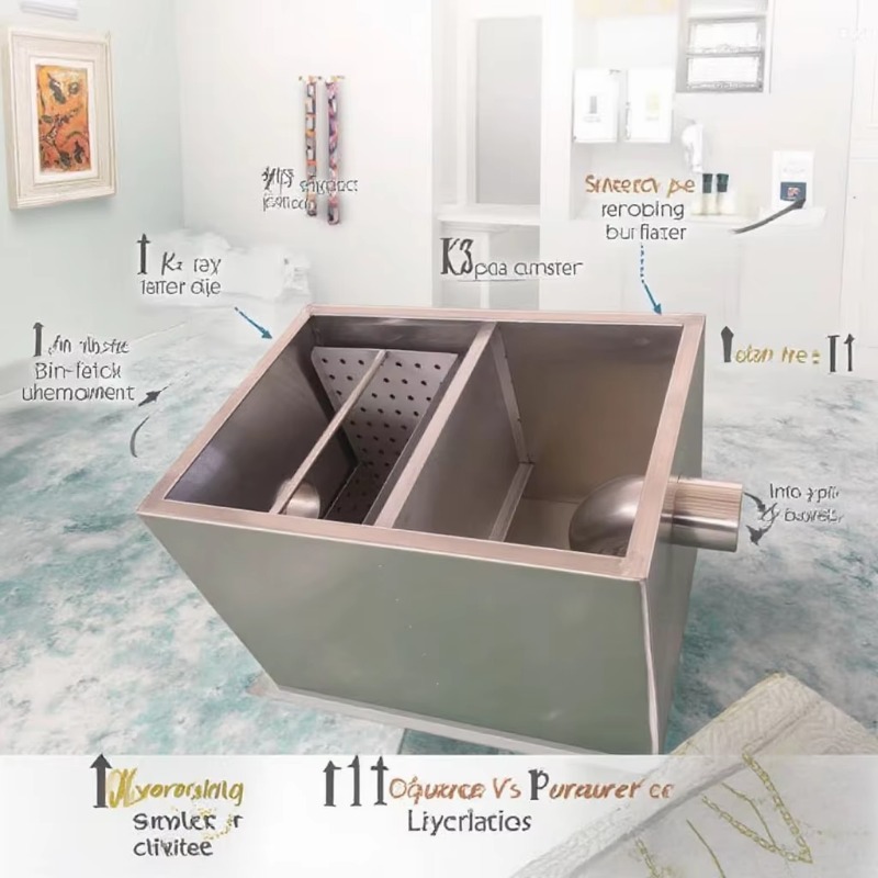 New stainless steel kitchen gr - đánh giá và giá Commercial Kitchen Grease Trap